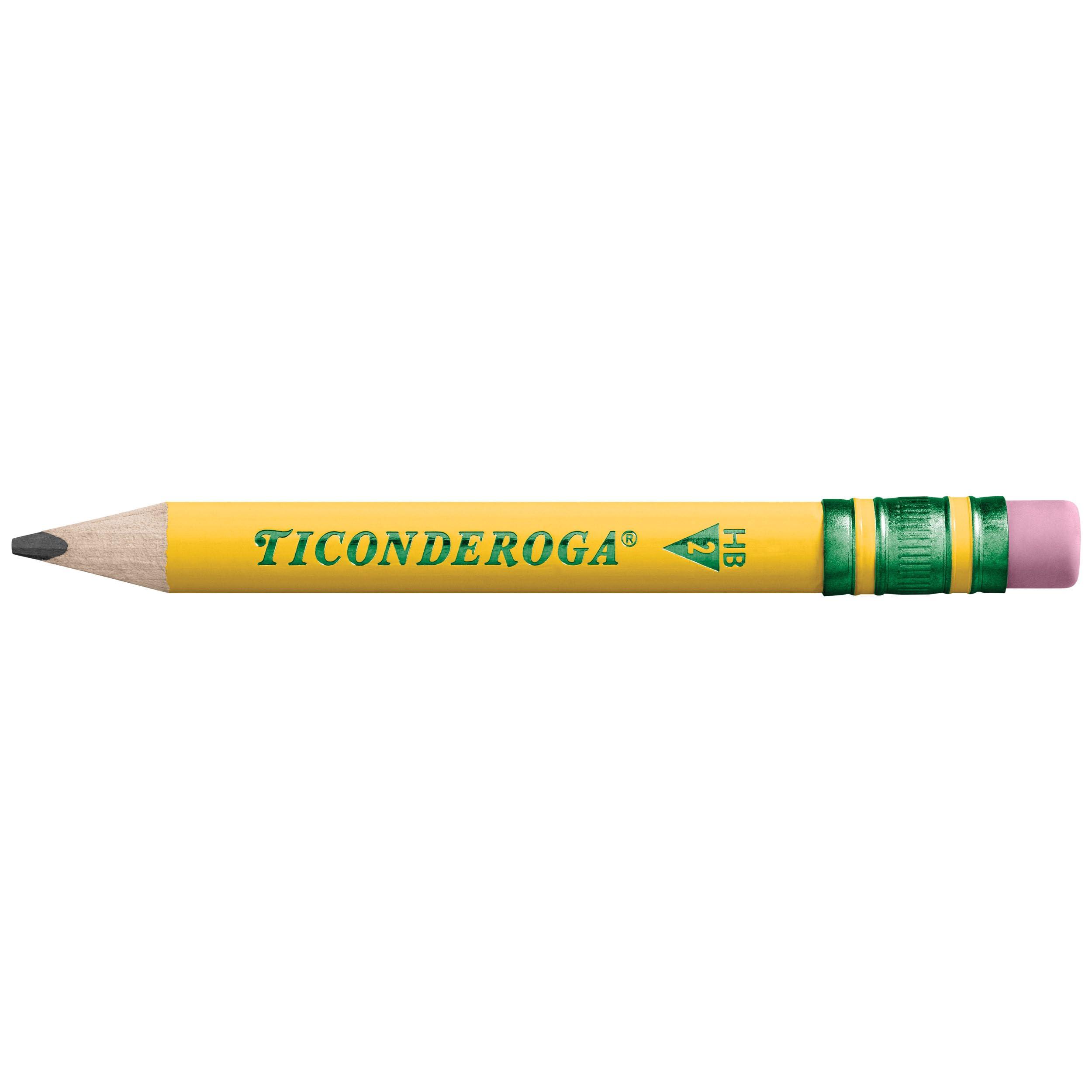 Ticonderoga My First Short Triangular Wood-Cased Pencils, #2 HB Soft, With Erasers, Yellow, 12 Count - Image 5