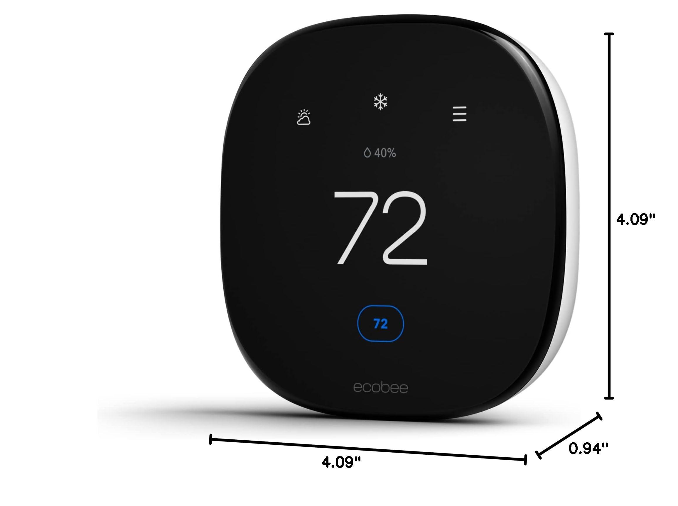 ecobee Smart Thermostat Enhanced - Programmable Wifi Thermostat - Works with Siri, Alexa, Google Assistant - Energy Star Certified - Smart Home - Image 3