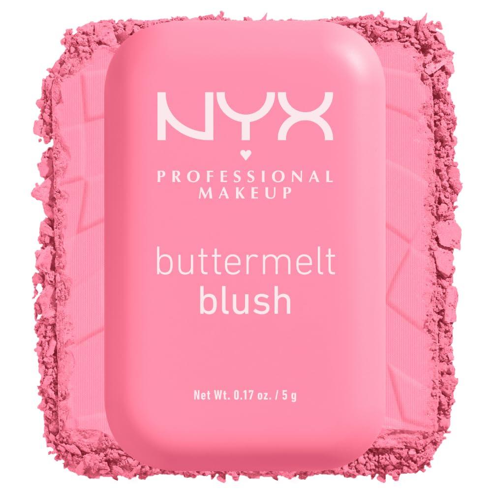 NYX PROFESSIONAL MAKEUP Buttermelt Powder Blush, Fade and Transfer-Resistant Blush, Up to 12HR Make Up Wear, Vegan Formula - Butta Together - Image 11