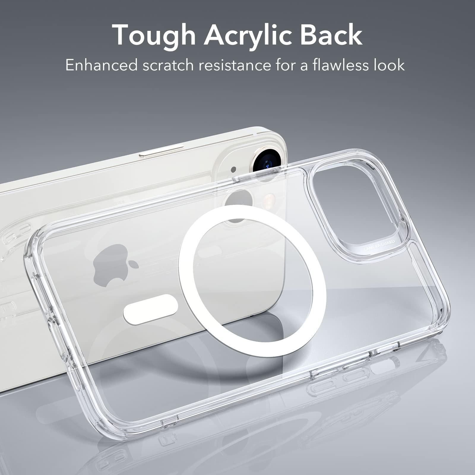 ESR for iPhone 14/iPhone 13 Case, Compatible with MagSafe, Classic Hybrid Magnetic Mobile Phone Case iPhone 14/13 Case, Military Standard, Drop Protection, Clear - Image 6