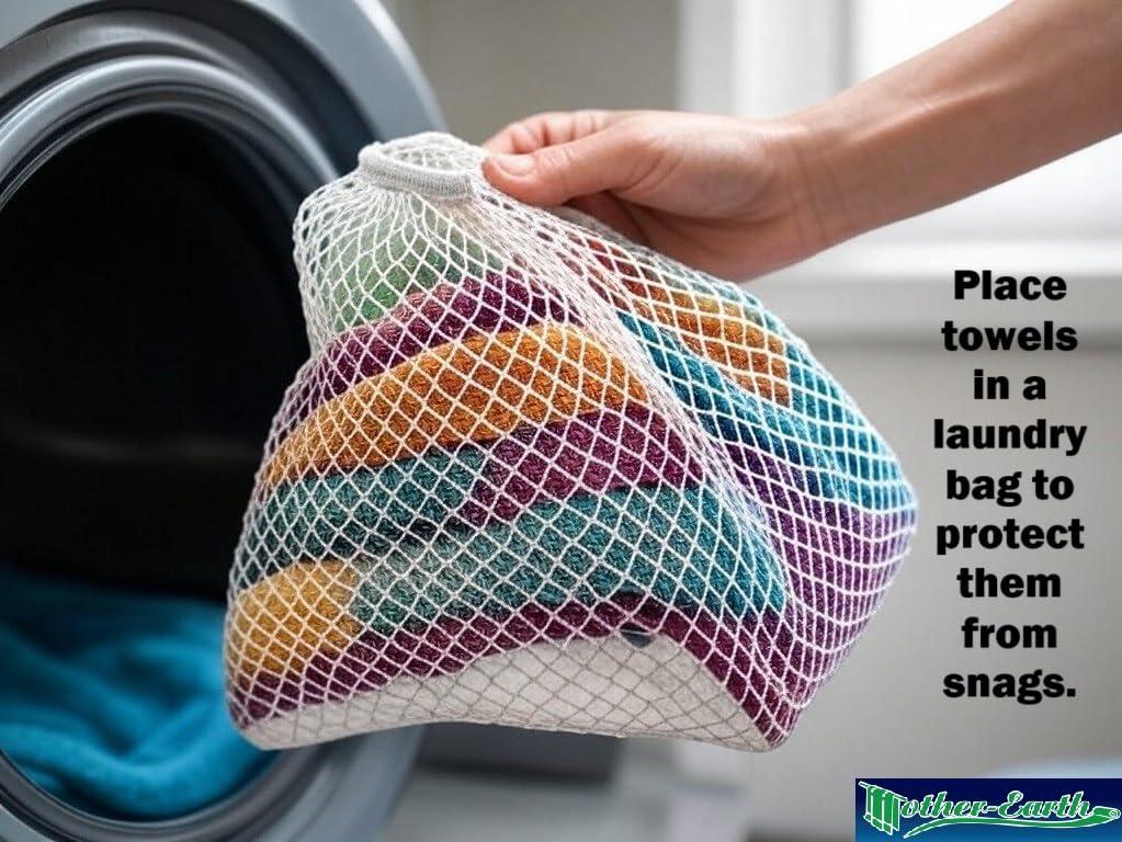 Mother-Earth 6-Pack Bath Washcloths 12"x12" - Soft and Absorbent Face Towels, Quick-Drying Wash Cloths for Sensitive Skin, Premium Quality for Daily Use (Pink Cotton) - Image 6