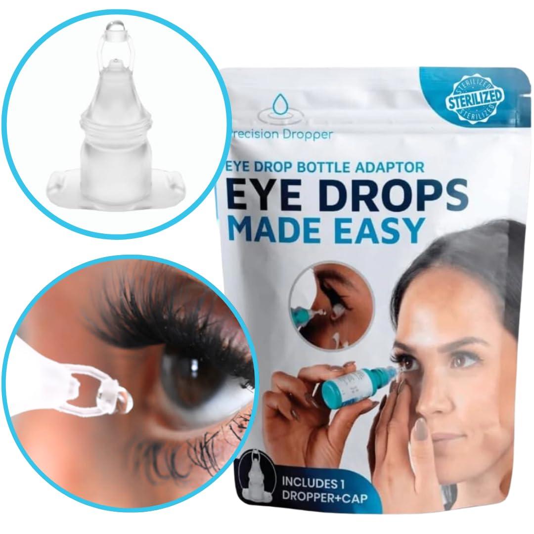 Precision Dropper - Eye Drop Assist Device – Mess-Free Eyedrop – No Head Tilt, Less Flinching, and Comfortable use - Compatible with Most Bottles - Eyedropper Dispenser (1-Pack) - Image 2