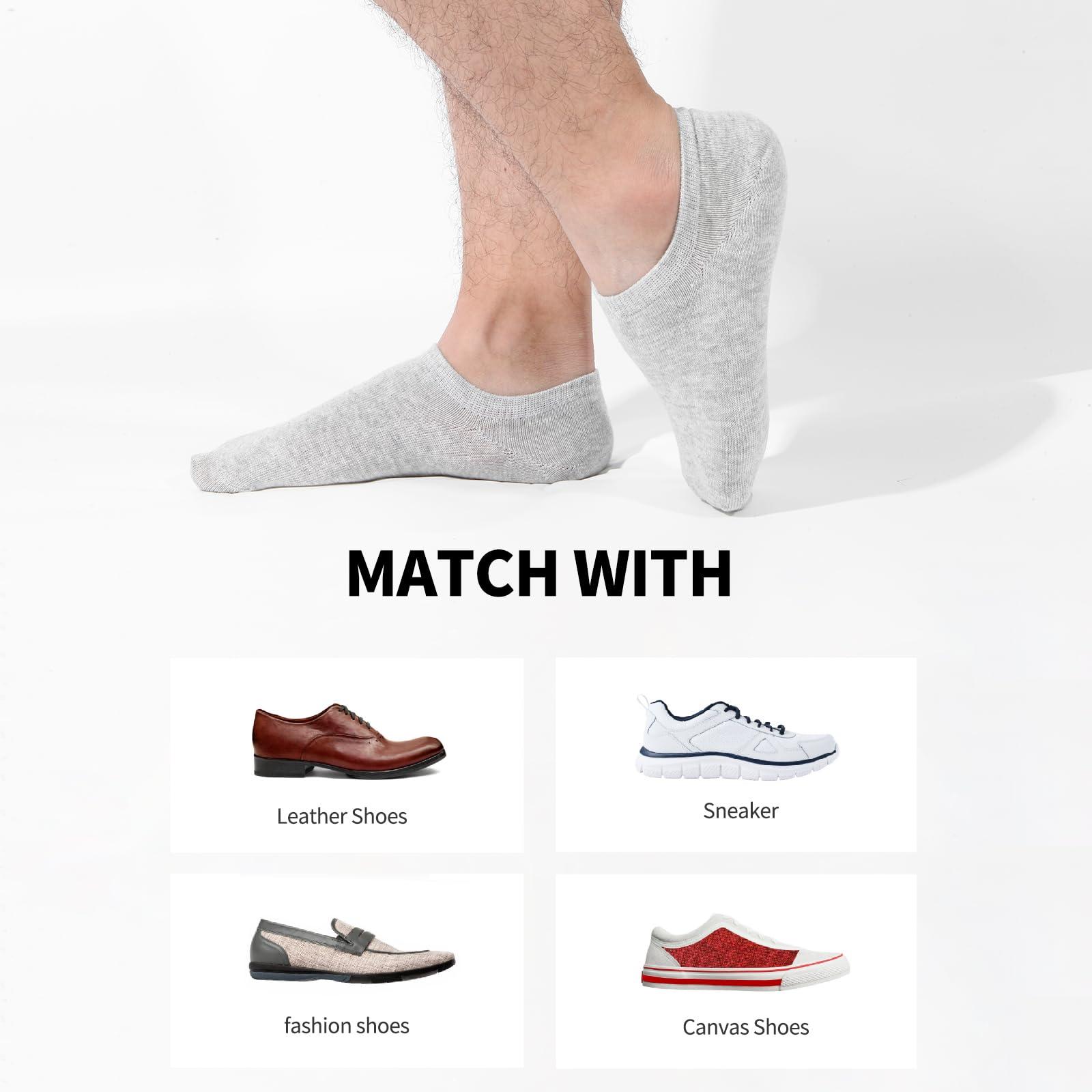 Nroktia 6/10 Pairs Non Slip No Show Socks Womens and Mens Low Cut Invisible Liner Ankle Socks - Image 6