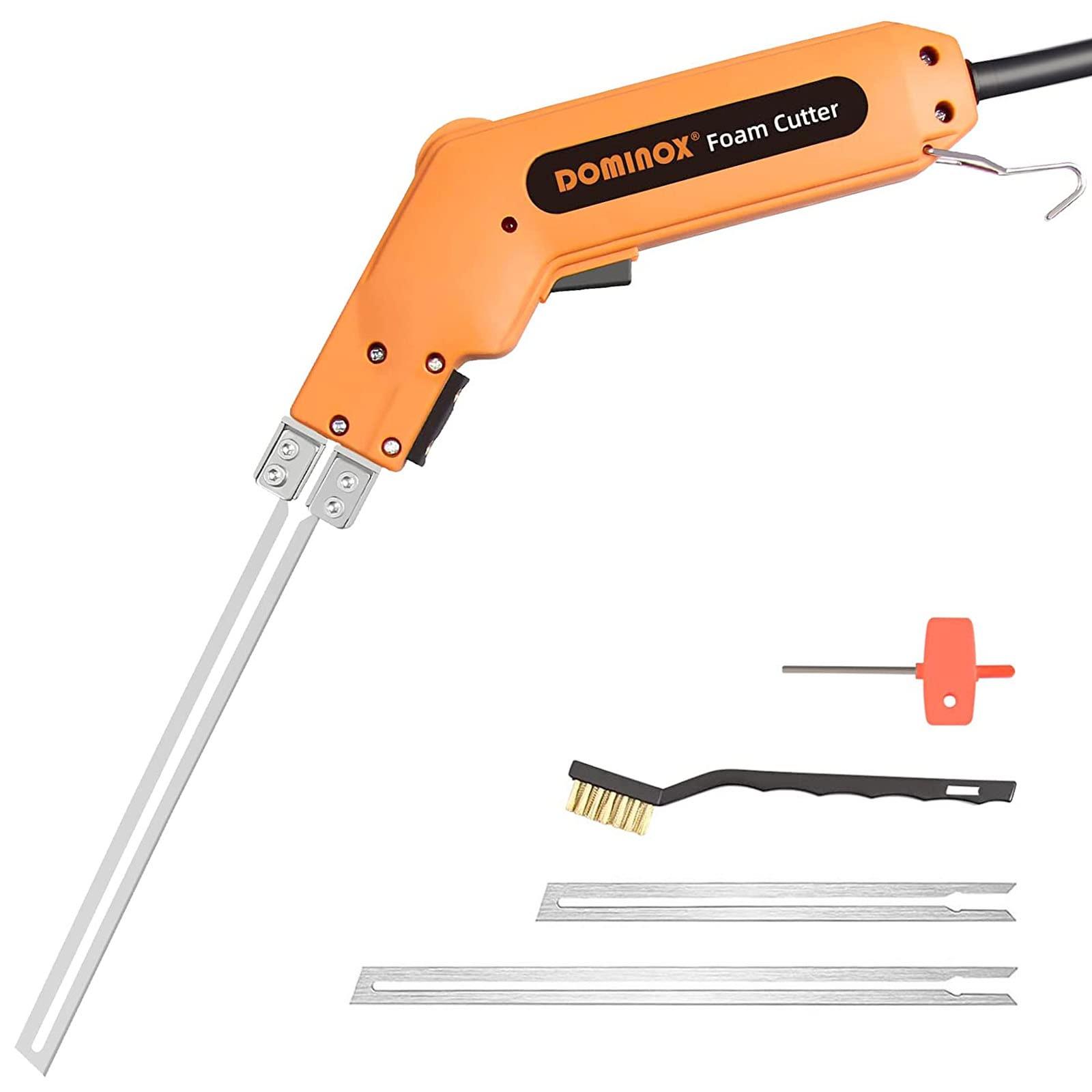 DOMINOX Hot Knife Foam Cutter, Foam Cutting Tool Kit, Heavy-duty Case Styrofoam Cutter for Cutting Foam Board Insulation, EPP, EPS, XPS, EVA, EPE, PU, KT Board, Sponge, Nylon