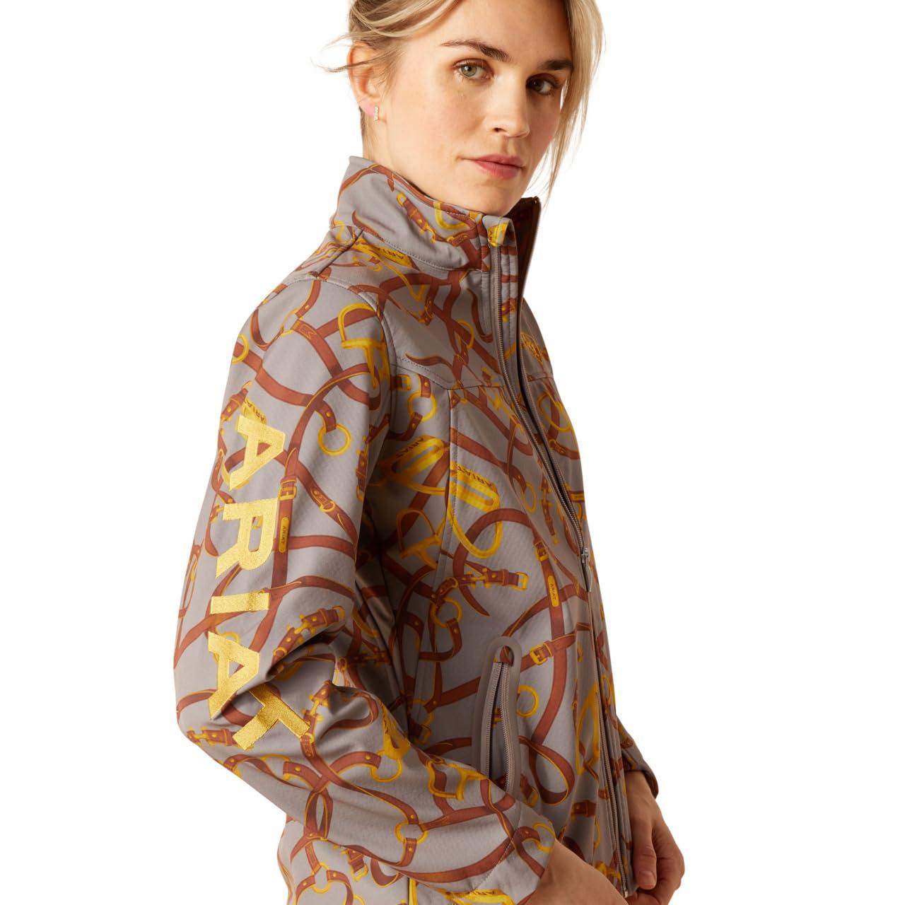 ARIAT Women's New Team Softshell, Rouge Red/Celestial Serape - Image 4