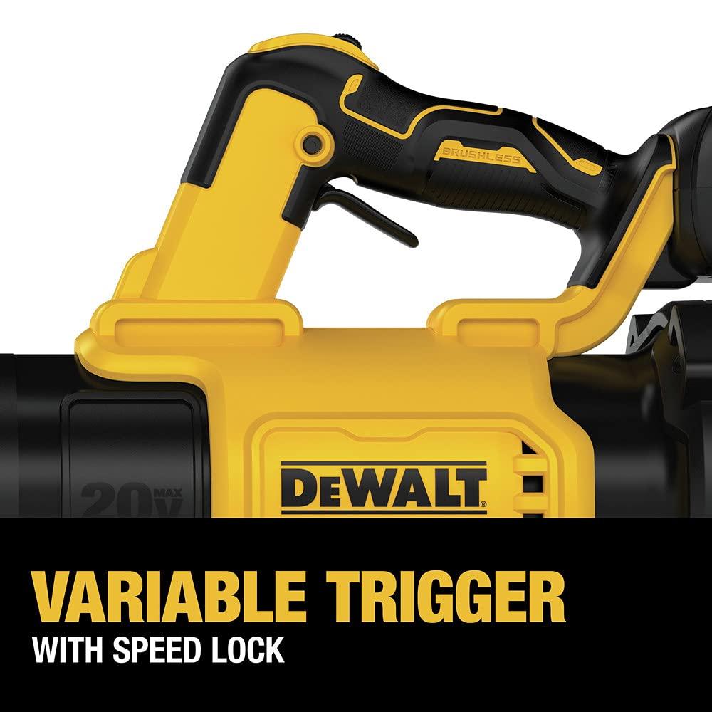 DEWALT 20V MAX* XR Leaf Blower, Cordless, Handheld, 125-MPH, 450-CFM (Tool Only-Battery & Charger not Included) (DCBL722B) - Image 6