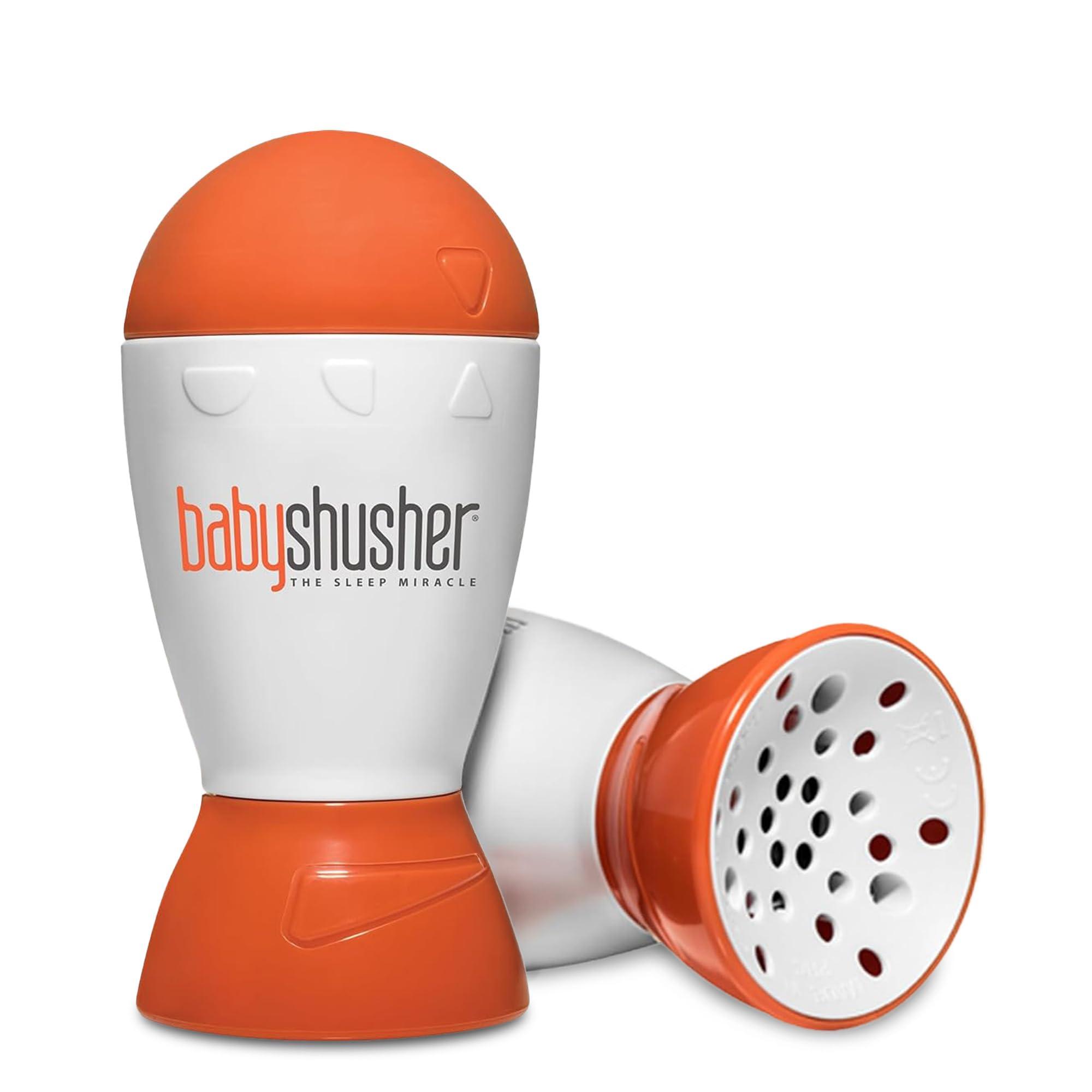 Baby Shusher Portable Sound Machine - White Noise Sound Machine, Baby Soother for Sleeping, Newborn Essentials for Crib, Battery Operated Hush, Travel Friendly - 1 Count