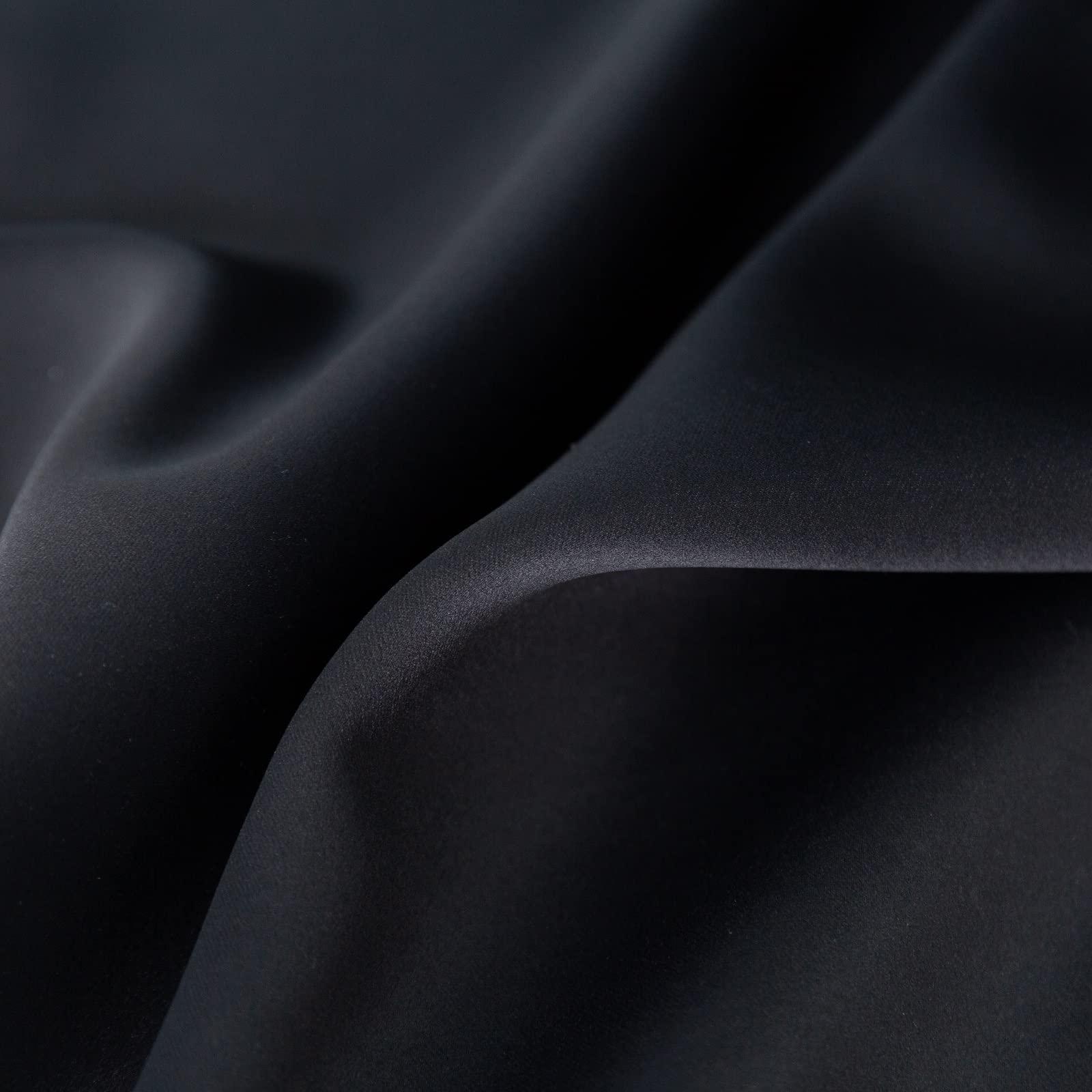 Pickluc 24 Inch Long Tier Curtains for Small Window Treatment, Short Blackout Curtain with Rod Pocket - Half Window Curtains for Kitchen, Cabinet, Basement, Camper, 2 Panels, Black, 30 Inches Wide - Image 6