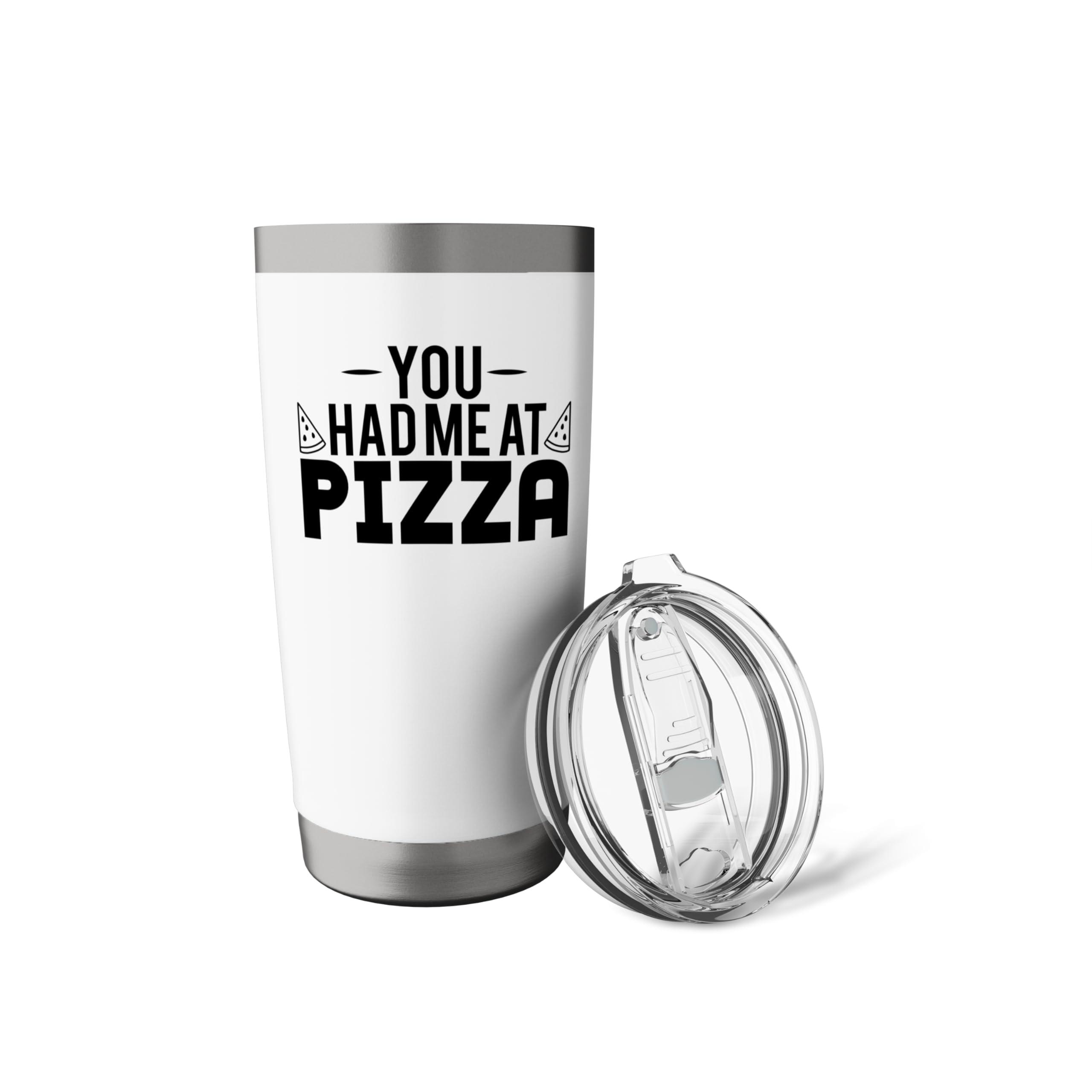 Pizza Lover Funny - You Had Me At Pizza Stainless Steel Insulated Tumbler - Image 6
