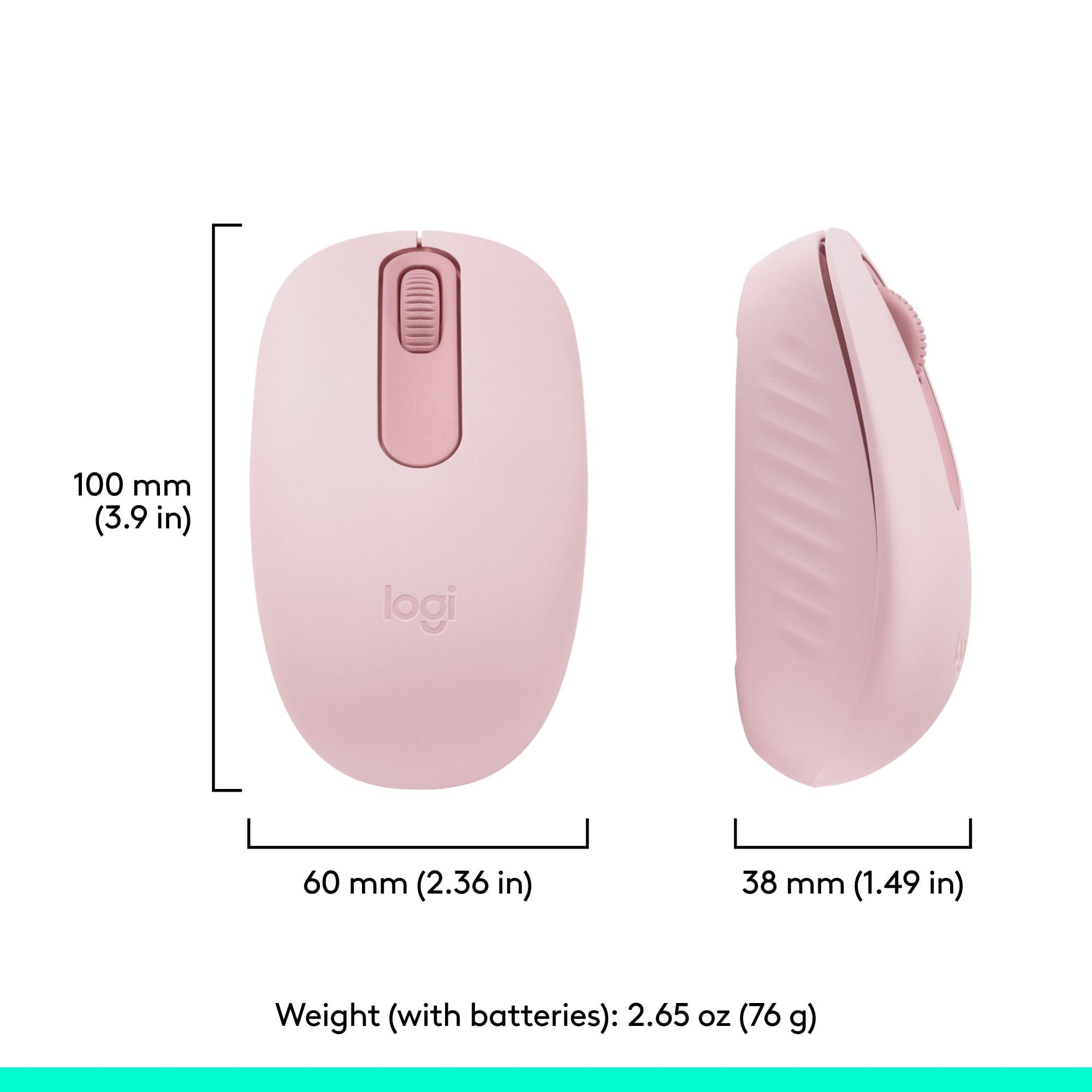 Logitech M196 Bluetooth Wireless Mouse, Compact and Portable Mouse for Laptops, Tablets and More, 12-Month Battery, Smooth Tracking, Compatible with PC and Mac, Windows and macOS - Rose - Image 8