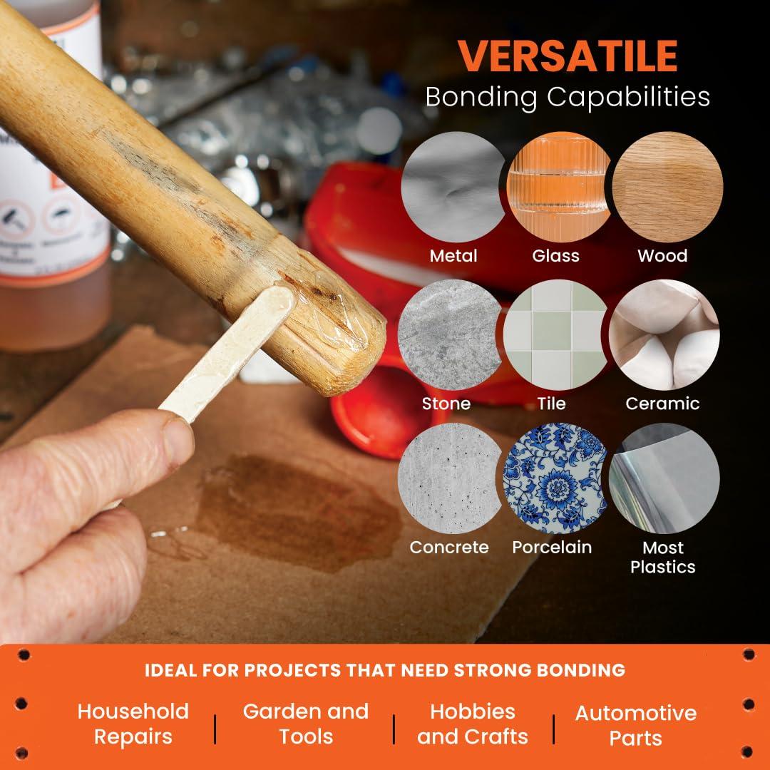 Brampton Multi-Purpose Epoxy, Quick 30-Minute Set, Waterproof 2-Part Epoxy Glue Kit for Tile, Metal, Ceramic, Glass, Wood, Stone, Strong Bonding, Sandable, Paintable Resin, Easy 1:1 Mix, 4 oz - Image 5