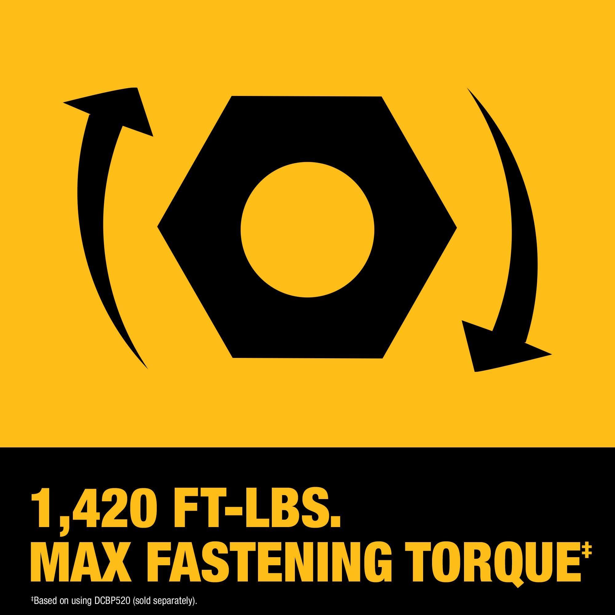 DEWALT 20V MAX XR 3/4 Inch Cordless Impact Wrench with Hog Ring Anvil, Bare Tool Only (DCF964B) - Image 6