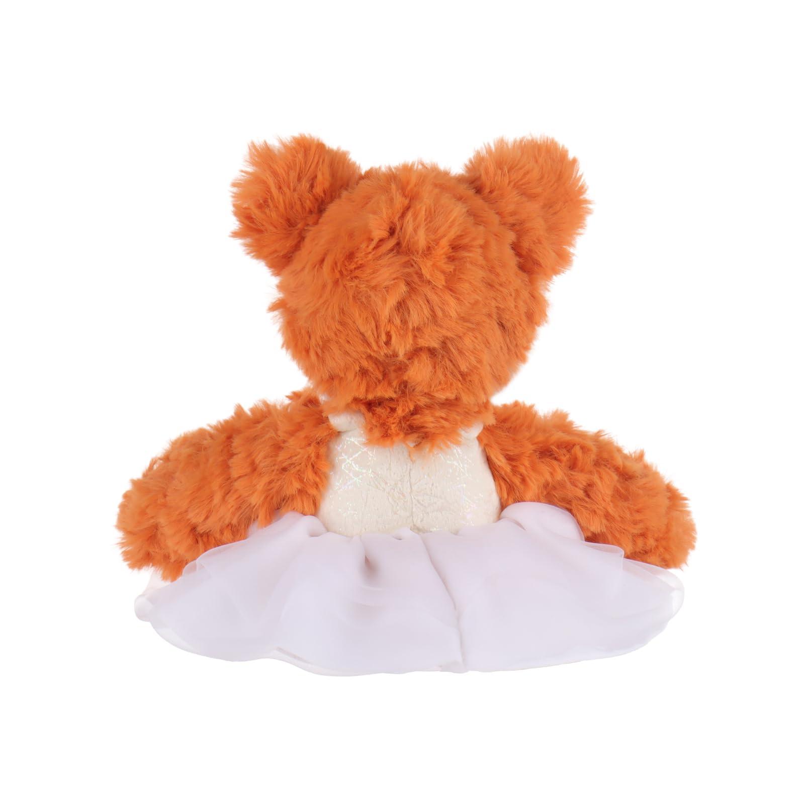 Apricot Lamb Ballet Fox Stuffed Animals for Kids, Soft Cute Plush Toys for Baby Girl and Boy, Fluffy Ballet Fox 6.7 Inches - Image 6
