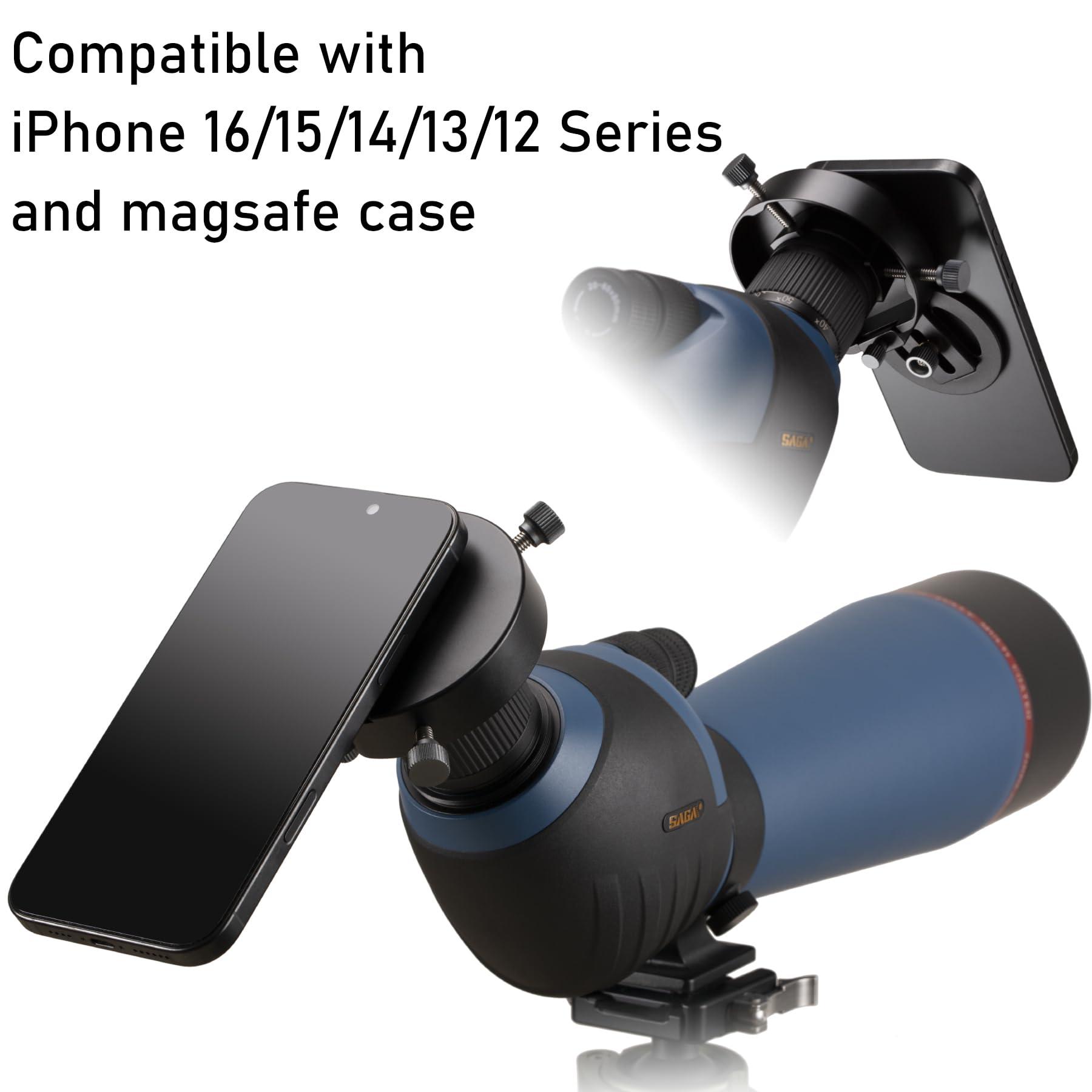for Magsafe Digiscoping Adapter,Fits Telescope or Spotting Scope 2.5" Eyepiece Max,Magnetic Attachment for iPhone 12/13/14/15/16 Pro Max Magnetic Case - Image 8