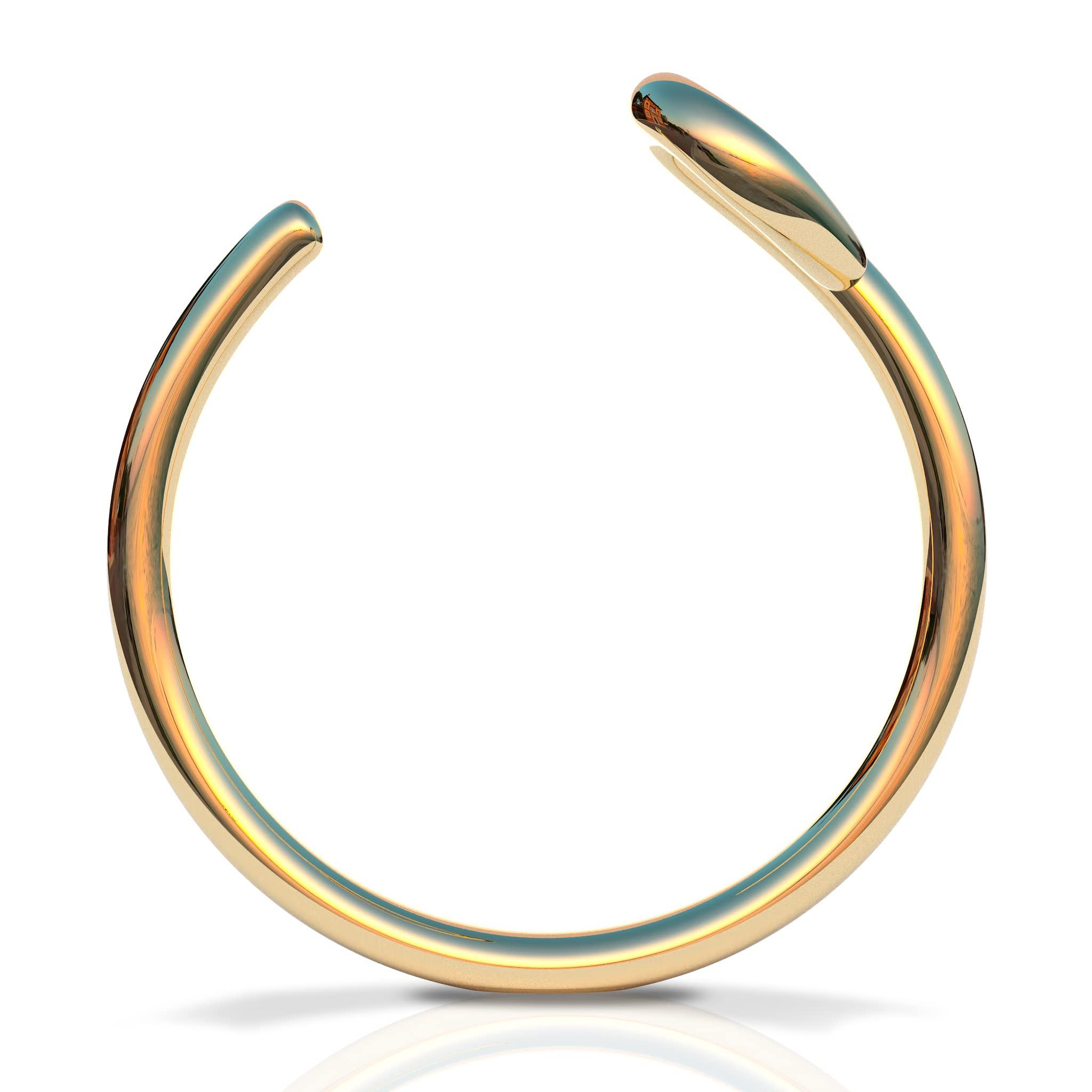 Fake Nose Ring Gold - Tiny & Thin 24 Gauge Faux Nose Hoop Piercings - Smooth 14k Gold Filled Clip On Nose Piercing Rings For Women - No Piercing Needed - Gift-Ready - Image 7