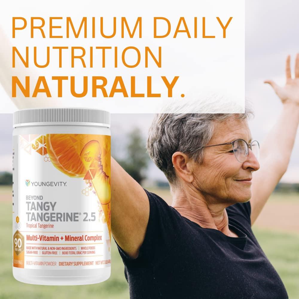Youngevity Beyond Tangy Tangerine 2.5 Tropical Tangerine Ultimate Multi-Vitamin & Mineral Complex - Made With Natural & Whole Foods | 8,000 ORAC (6) - Image 3