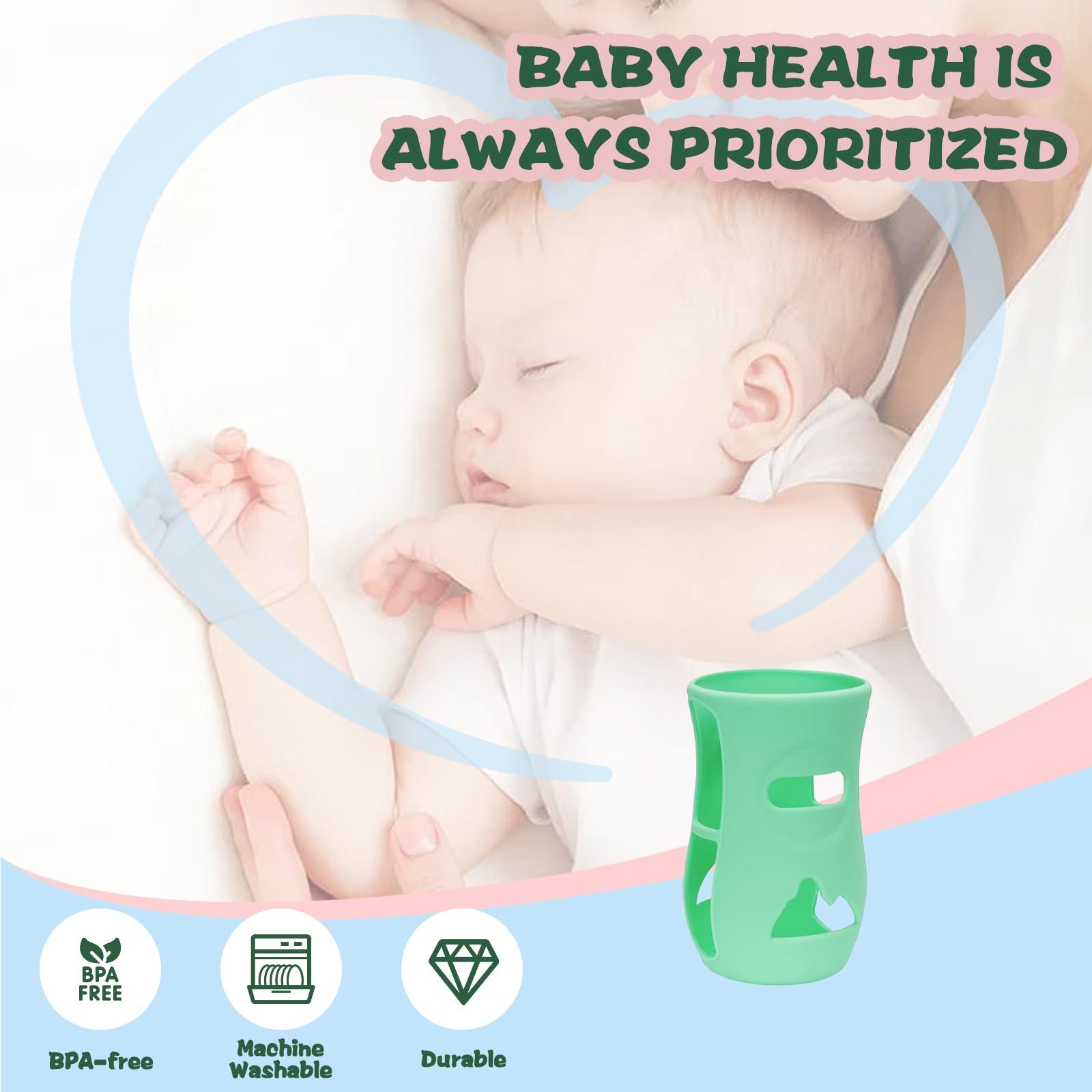 Silicone Sleeve for Philips Avent Natural Glass Baby Bottles 8 oz, Anti Breakage Cover Sleeves, Pack of 3 - Image 3