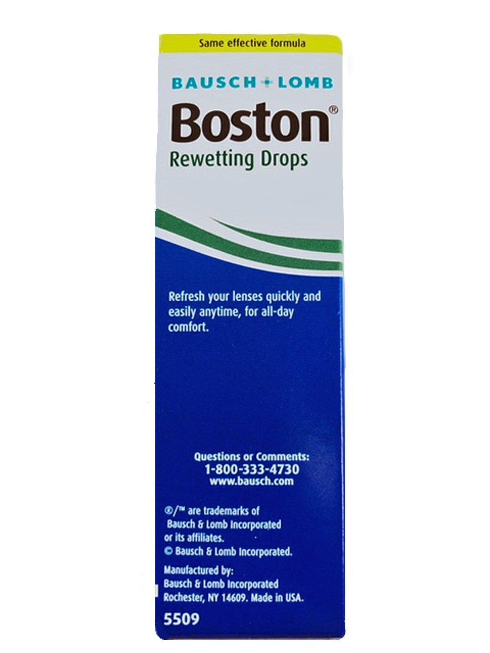 Bausch and Lomb Boston Rewetting Drops for Gas Permeable Contact Lenses 10ml - 1pk - Image 2