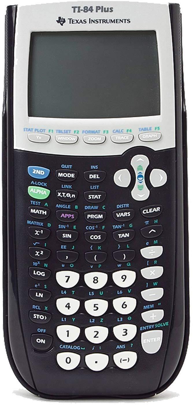 Texas Instruments TI-84 Plus Graphics Calculator, Black (Renewed) - Image 1