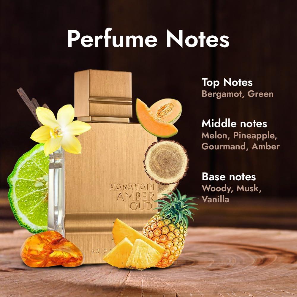 Al Haramain Amber Oud Gold Edition Eau De Parfum Spray 60ml (2 oz) - Unisex Arabian Perfume for Women & Men, Long-Lasting Amber Cologne with Refreshing & Sweet Fragrance - Image 3