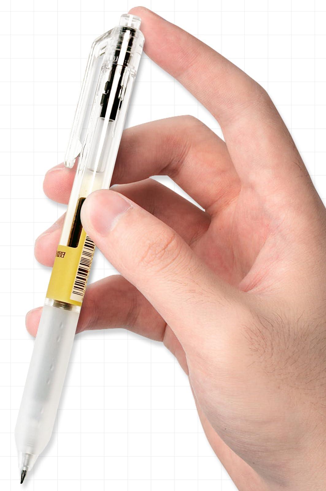 12 Pcs, Gel Pens 0.5mm, Retractable Pens, Black Pens 0.5 Fine Point, Style of Japanese Gel Pen, Retractable Gel Pens for Asian Korean Japan Office School Supplies - Image 3