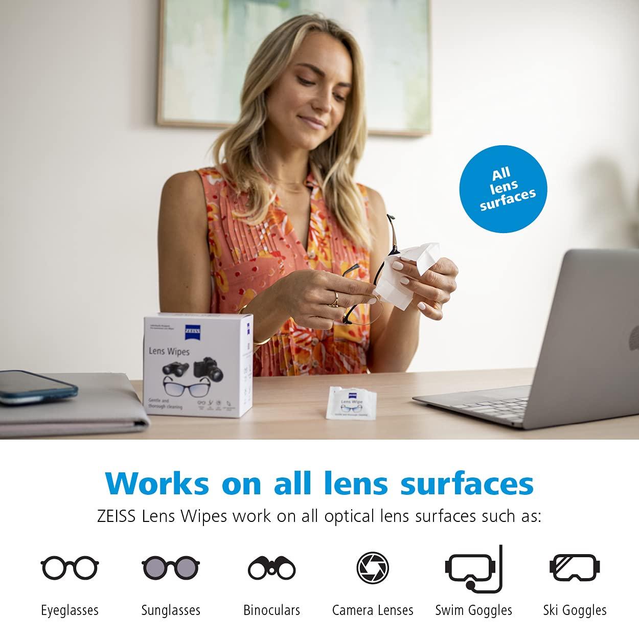 ZEISS Pre-Moistened Alcohol Wipes, Glasses Cleaner, 400 Count - Image 8