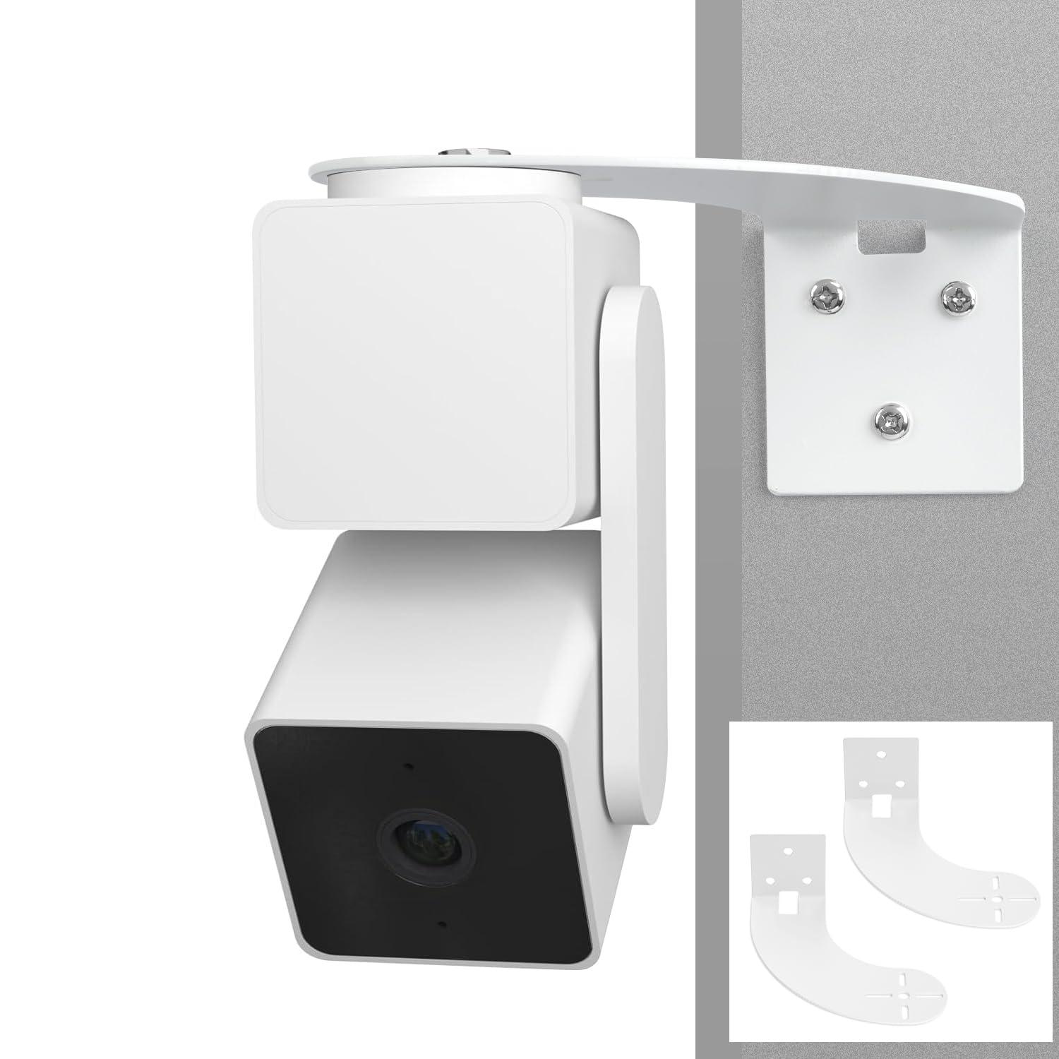 2Pack Corner Camera Wall Mount for Wyze Cam Pan V3/Wyze Cam V4,Maximum Coverage of 270° on Both Sides of The House,Reducing Blind Spots,Extended Corner Wall Mount Bracket for Wyze Cam