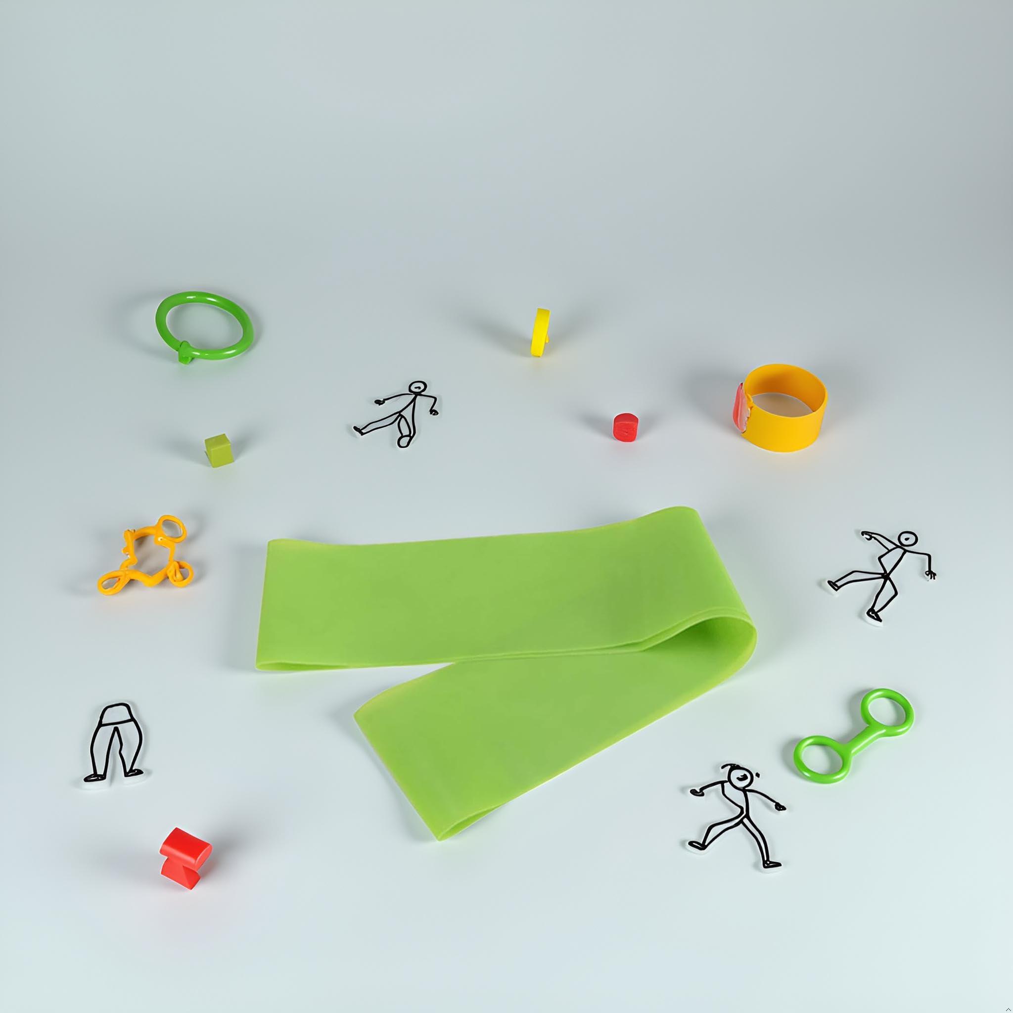 Green Legs Butt Latex Exercise Resistance Bands Workout Fitness Yoga for Stretching Strength Physical Home Gym Resist Training Equipment - Image 3