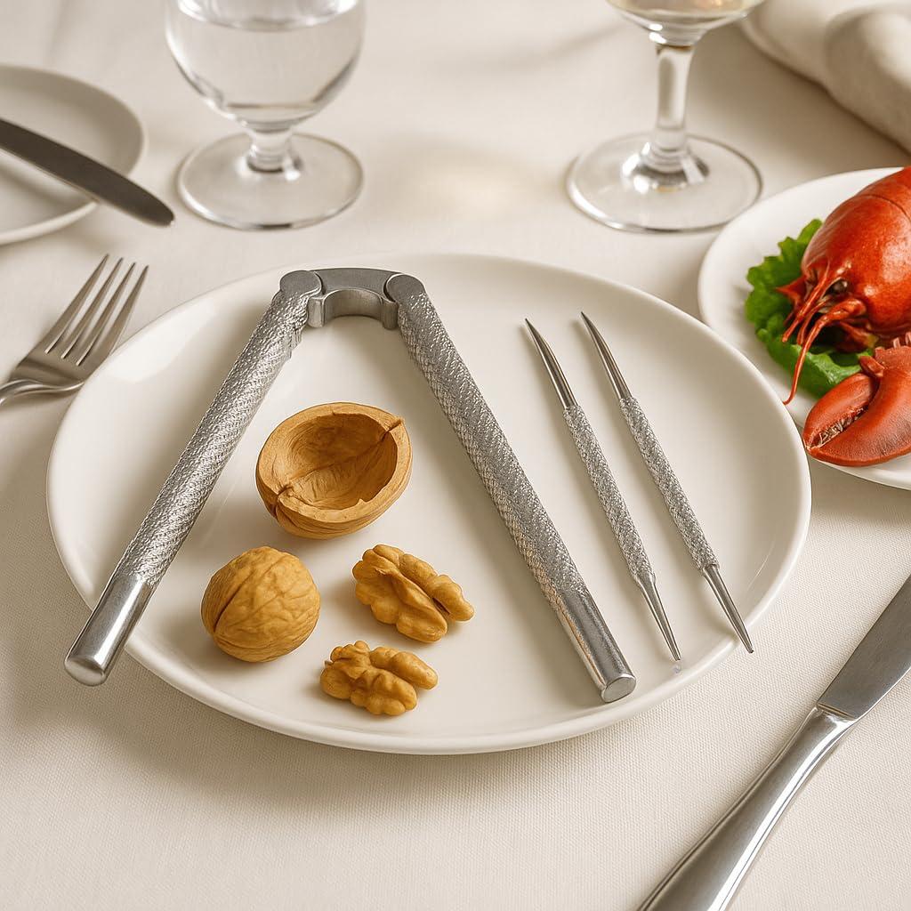 Nut Cracker Set, Nutcracker Tool, Lobster or Crab Cracker - Image 3
