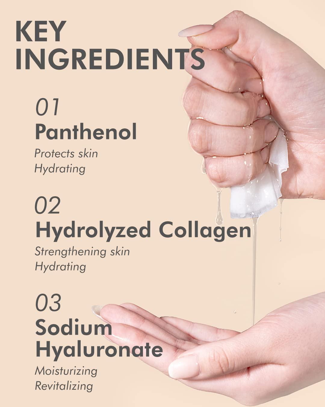 DERMAL 39 Combo Pack A Collagen Essence Korean Face Mask - Hydrating & Soothing Facial Mask with Panthenol - Hypoallergenic Self Care Sheet Mask for All Skin Types - Natural Home Spa Treatment Masks - Image 6