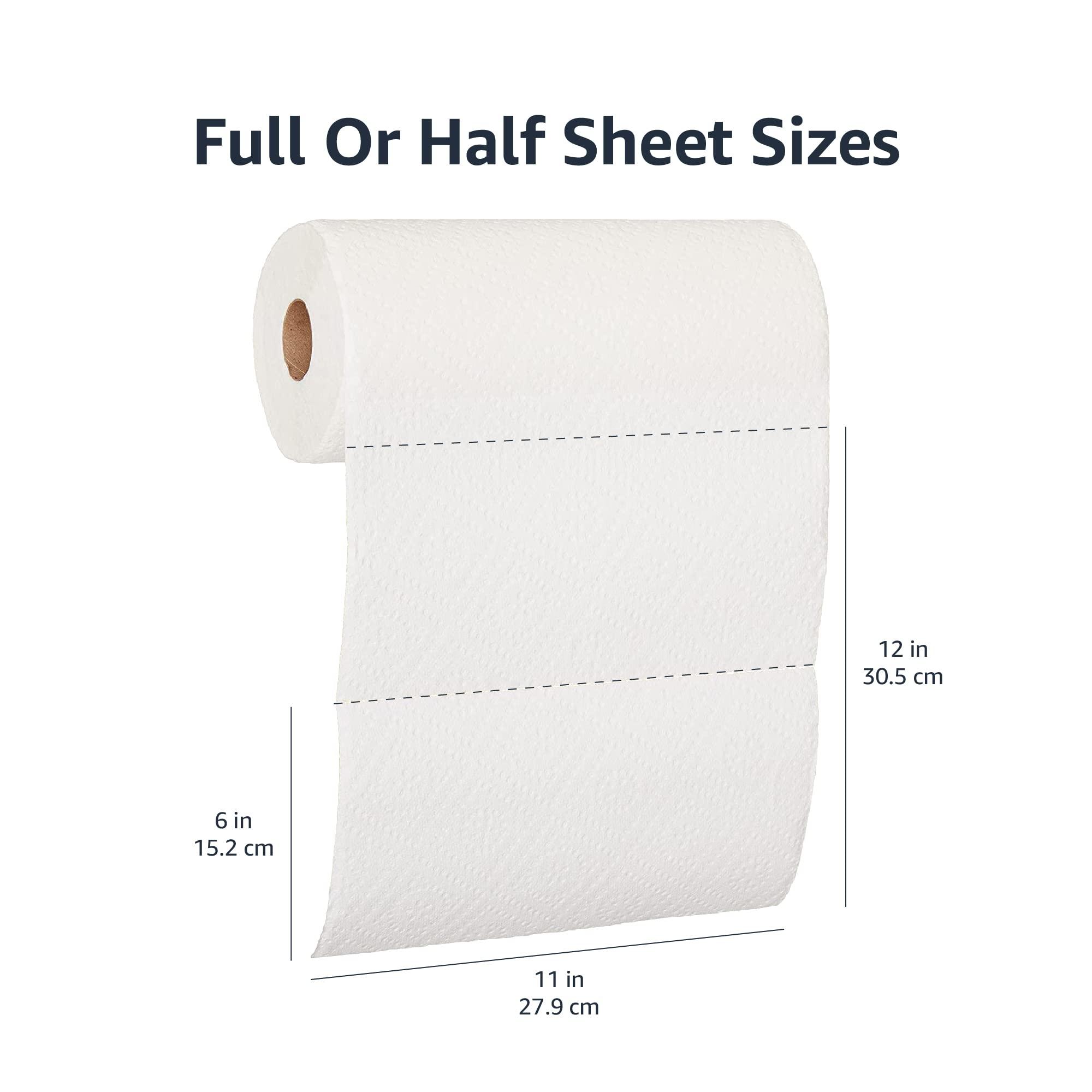 AmazonCommercial 2-Ply White Adapt-a-Size Kitchen Paper Towels (SOFI-056) | Bulk | Adapt-a-size | Individually Wrapped | FSC Certified |140 Towels per Roll (30 Rolls)(11 x 6 Sheet) - Image 3