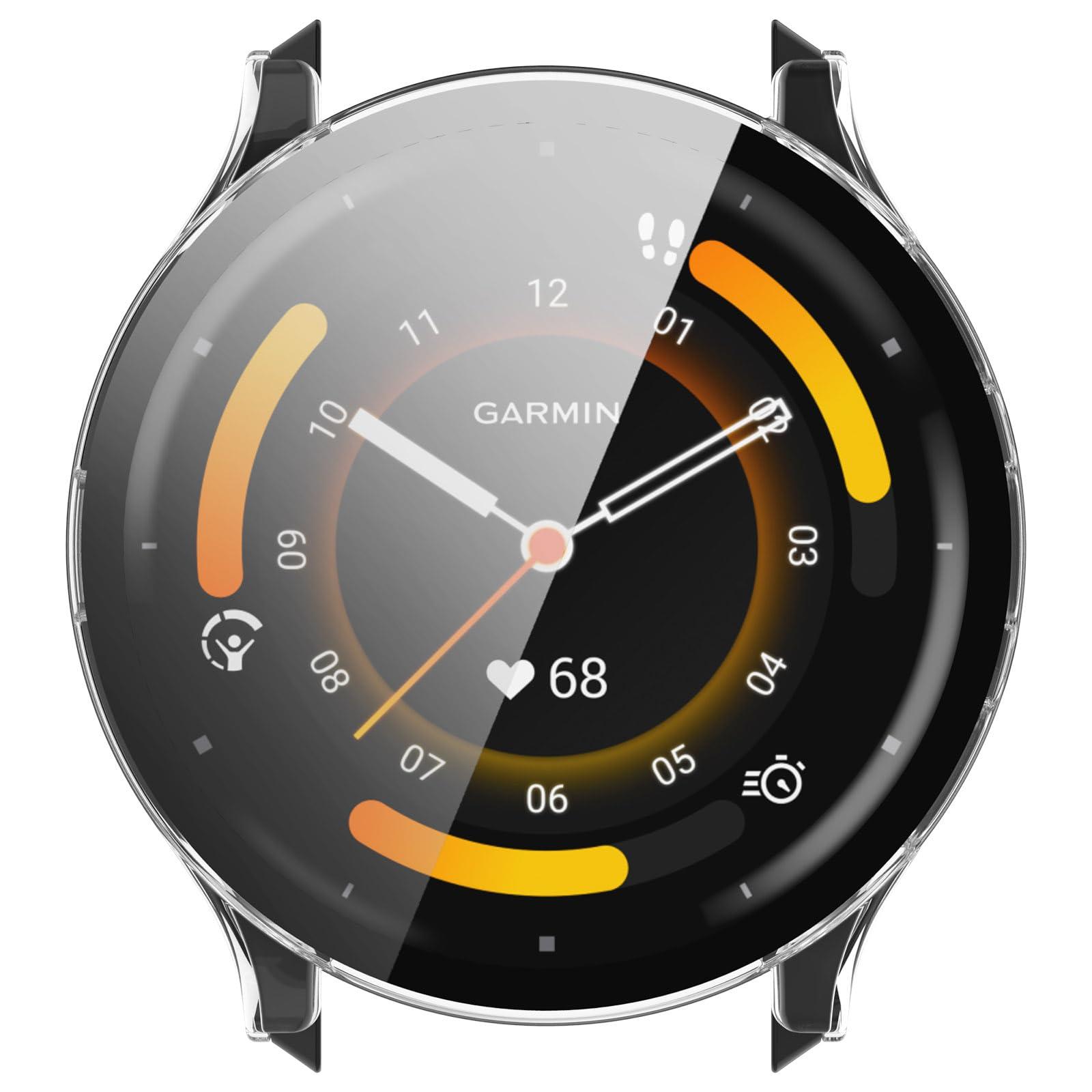 FanTEK Compatible for Garmin Venu 3S (41mm) Watch Case for Women Men, Scratch Resistant Shock Absorbing Case, Clear - Image 6