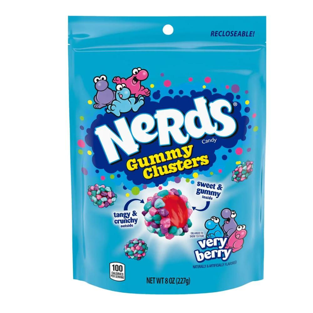 Nerds Gummy Clusters Candy, Very Berry, Resealable 8 Ounce Bag (Pack of 3) - Image 4