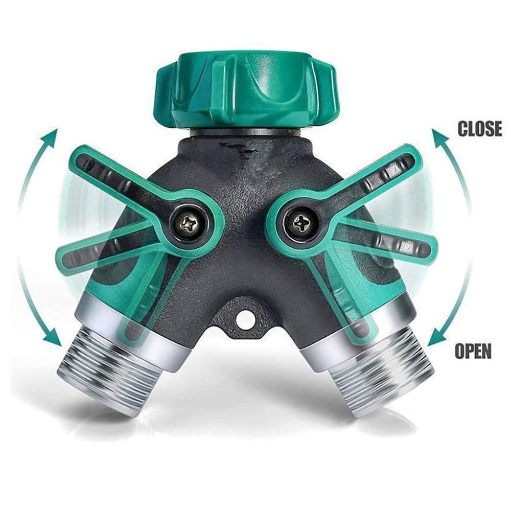 Hose Splitter 2 Way Heavy Duty, Garden Hose Splitter, Water Hose Splitter,Y Connector Garden Hose Adapter, Hose Y Splitter 2 Valves with 2 Extra Rubber Washers - Image 4