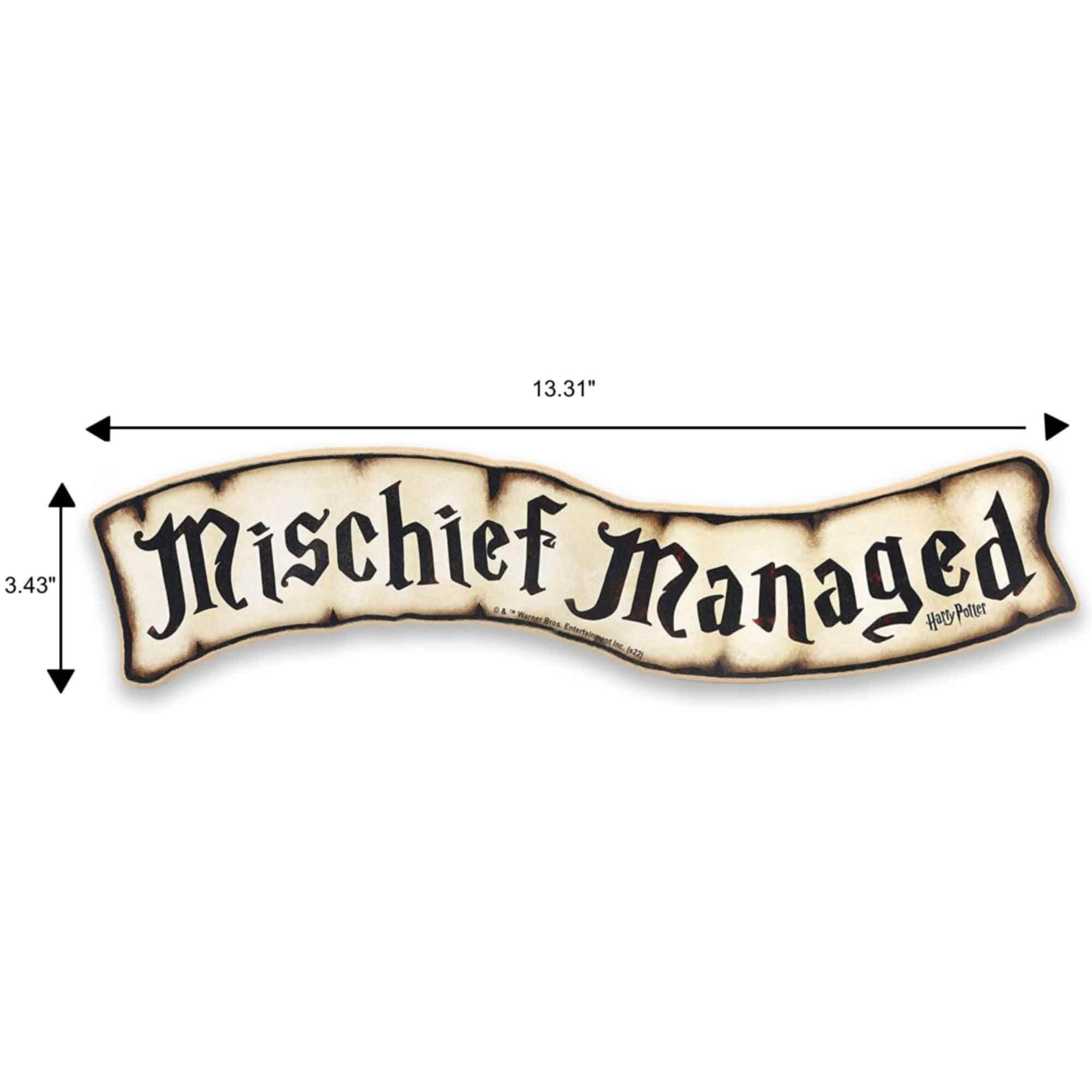 Harry Potter Mischief Managed Rustic Wood Wall Decor - Vintage Mischief Managed Sign for Home Decorating - Image 3
