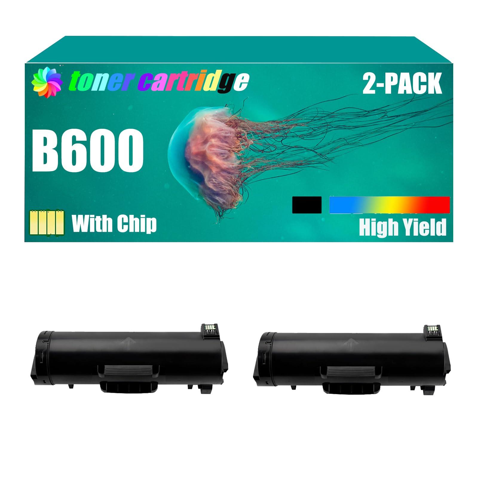 BYEZQYB B600 Toner Cartridge Replacement Work for Xerox 106R03942 Toner Cartridges Compatible for Xerox B600 B605 B610 B615 Printer High Yield Refill Combo Pack Black,Black ×2