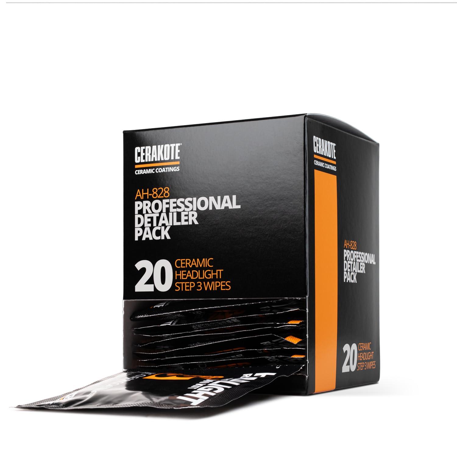 CERAKOTE® Ceramic Headlight Restoration Professional Detailer Pack (20 Ceramic Wipes) - Brings Headlights Back to Like New Condition - Step 3 Only - Image 2