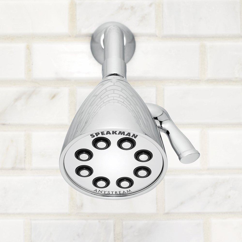 Speakman S-2251 Signature Icon Anystream Adjustable High Pressure Shower Head - 2.5 GPM Solid Brass Replacement Bathroom Showerhead, Polished Chrome - Image 5