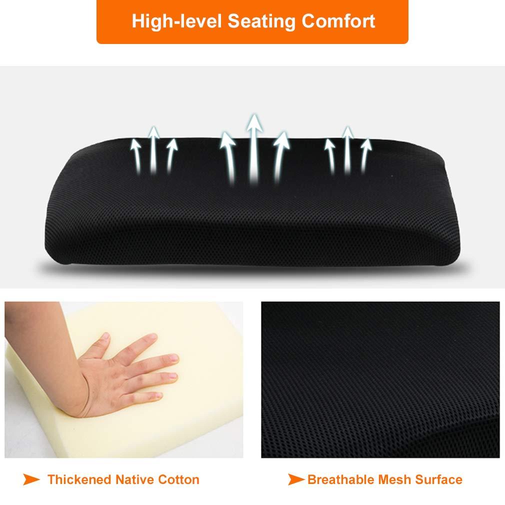 Home Office Chair Ergonomic Desk Chair Mesh Computer Chair with Lumbar Support Armrest Executive Rolling Swivel Adjustable Mid Back Task Chair for Women Adults, Black - Image 4