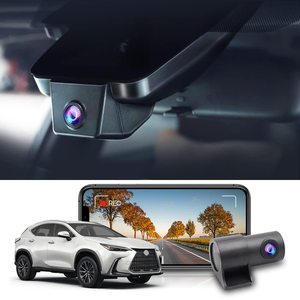 Fitcamx Front 4K+Rear 1080P Dash Cam for 2023 2024 2025 Lexus RX350 RX350h RX500h Premium Luxury F Sport (Gen5/AL30), Integrated OEM Look, Dual HD Video, WiFi&APP, Loop Recording, G-Sensor, 128GB Card