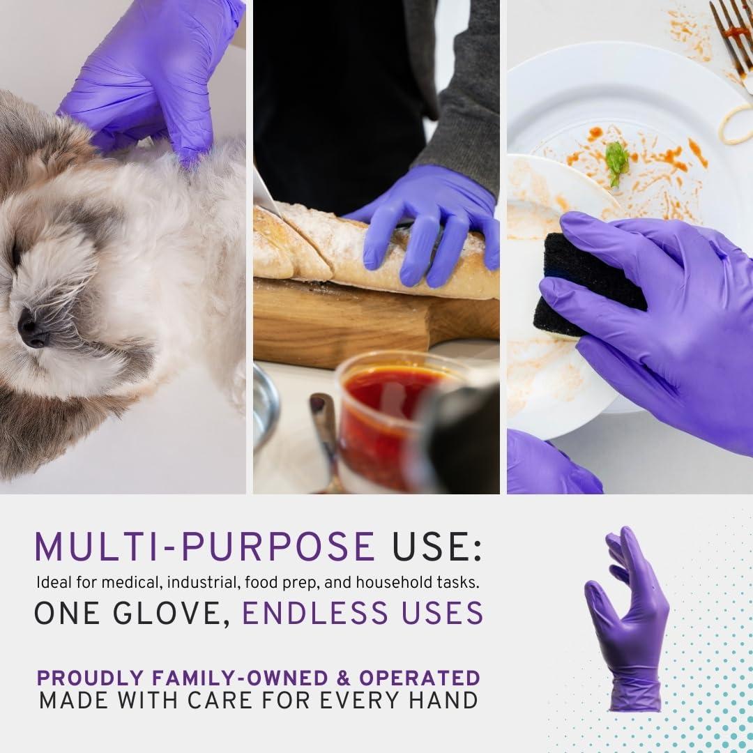 SAFEWAY Nitrile Gloves, 2000 Ct, Large, Powder-Free, Latex-Free, All-Purpose, Professional Disposable Gloves with Textured Fingertips for Medical Use, Food Prep, Cleaning, Tattoo & More - Image 5