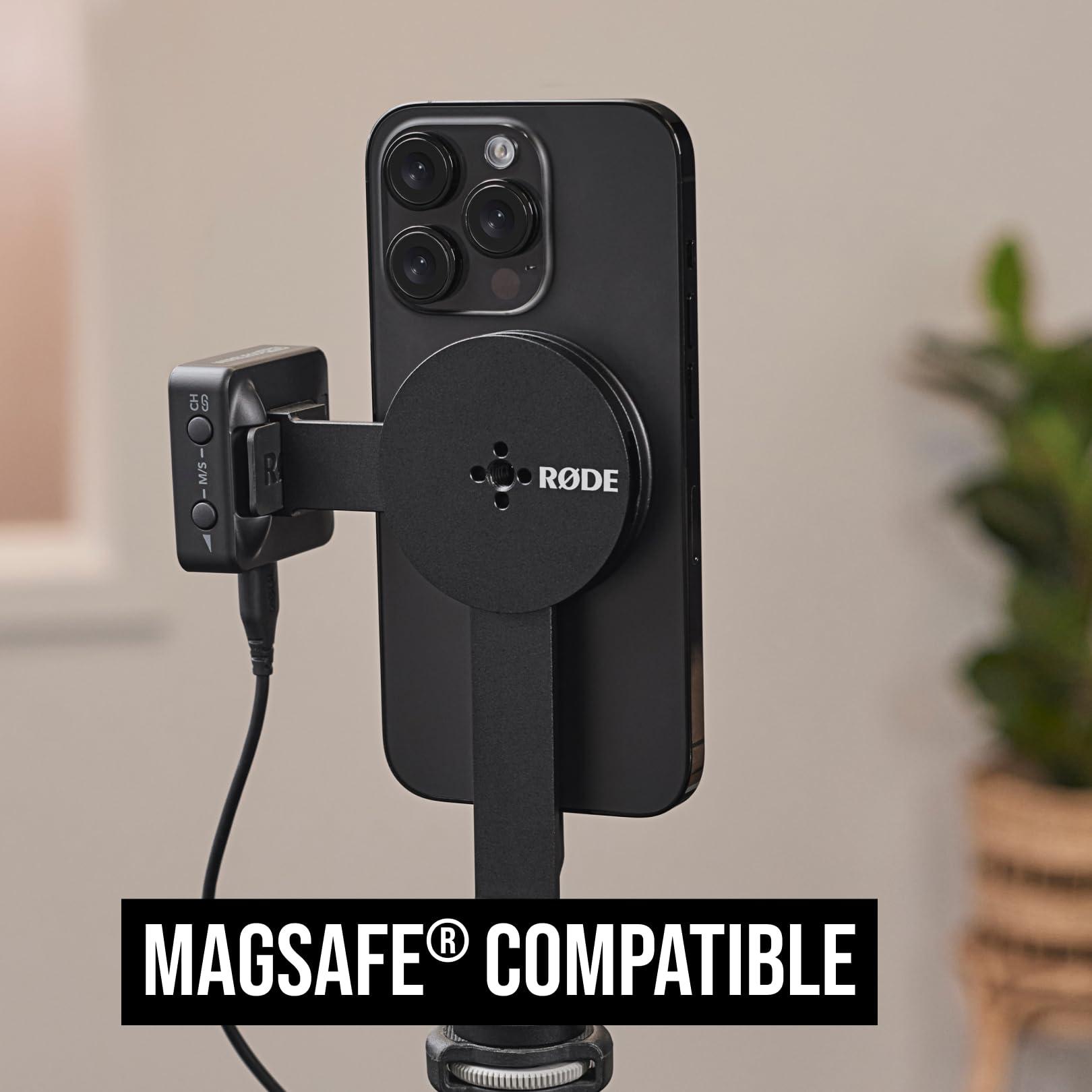 RØDE Magnetic Mount Smartphone Accessory Mount With Cold Shoe Slots and a 1/4-inch Thread (MagSafe Compatible) - Image 5