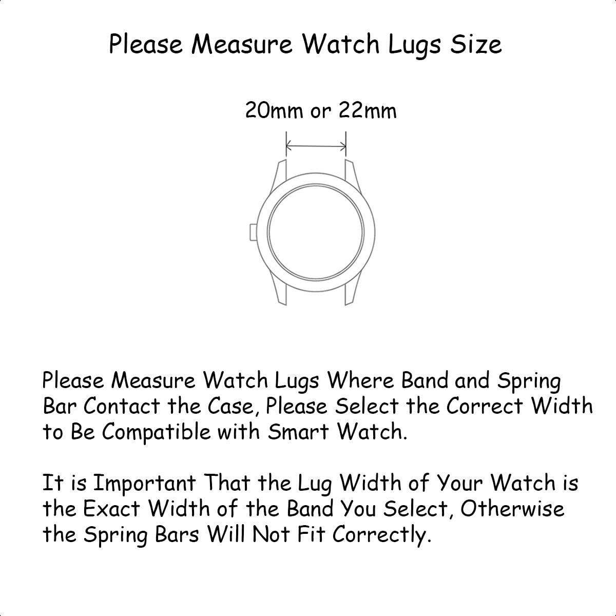 Galaxy Watch 3 45mm Bands 2 Pack, Compatible with Samsung Band, Width 22mm Leather, for Men Women Quick Release Smart Straps Unisex Size(Black+Brown) - Image 4