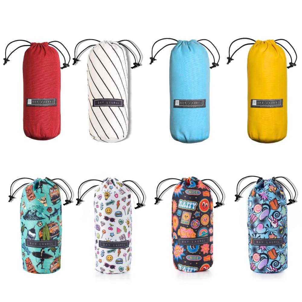 BAY LAUREL Turkish Beach Towel with Travel Bag 39 x 71 Quick Dry Sand Free Lightweight Large Oversized Towels Light - Image 6