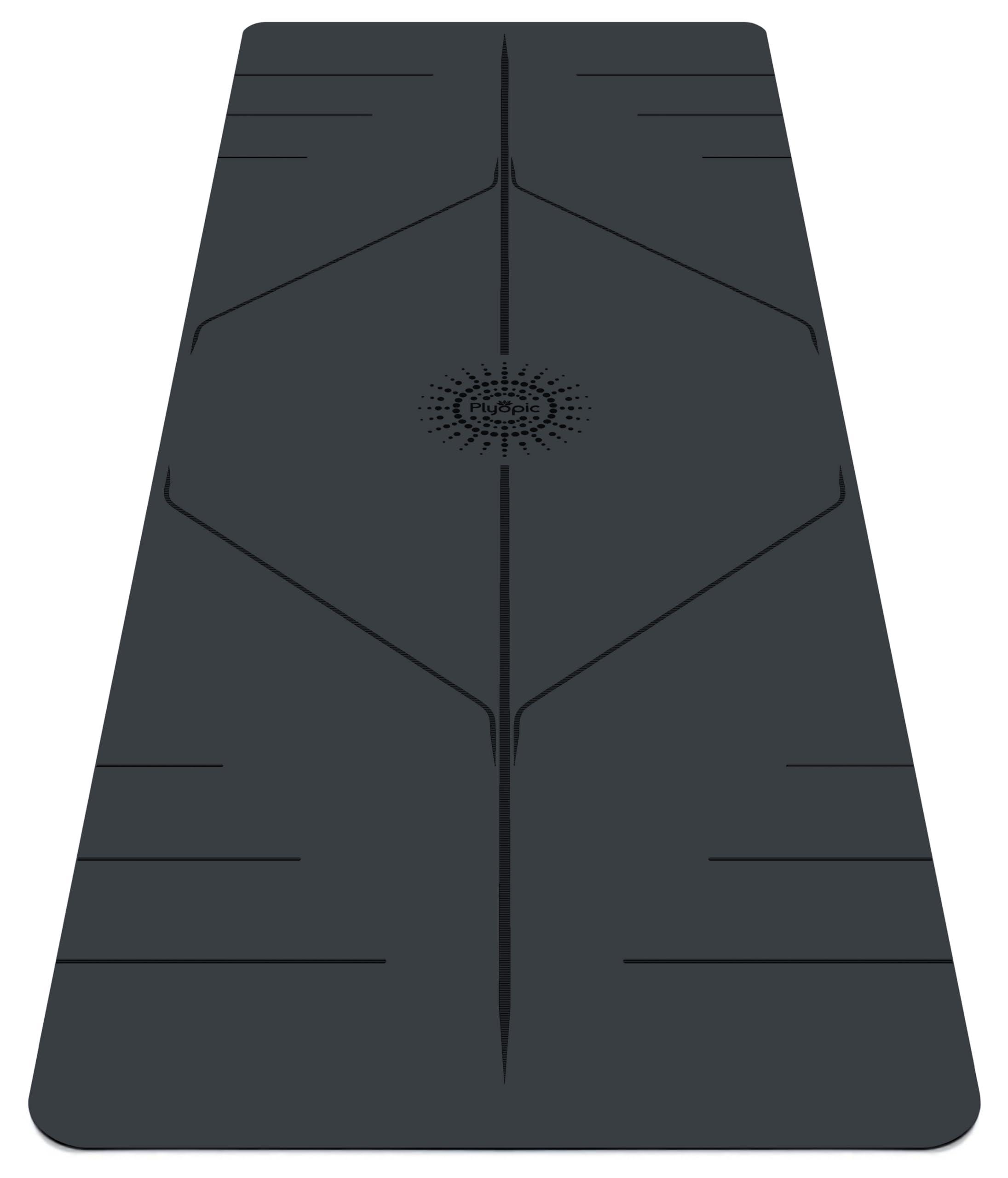 Plyopic. Ultra-Grip Pro Yoga Mat – EXTREME Non-Slip Performance - Dry Grip & Wet Grip - Alignment Lines - Comfortable & Sweat Resistant - For Yoga, Pilates, Exercise, Workout, Bikram & Hot Yoga