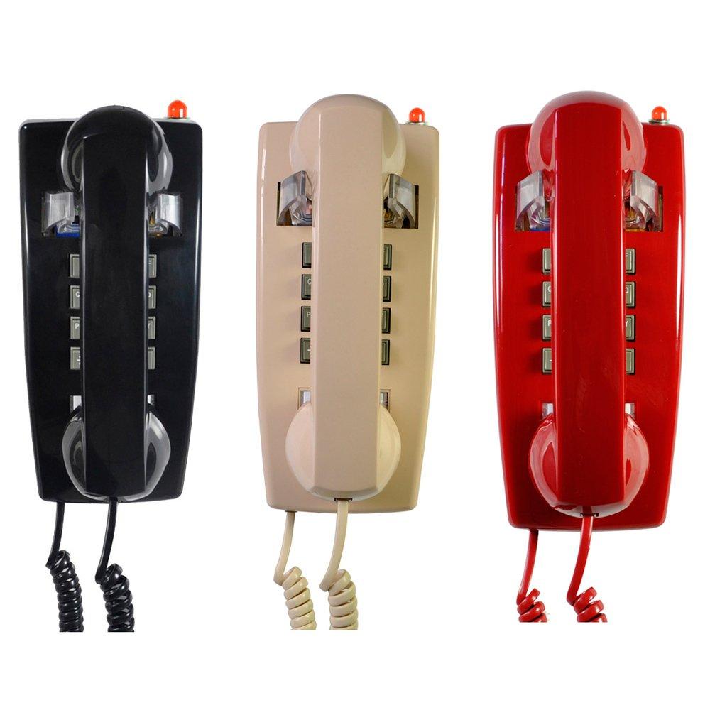 Traditional Red Wall Phones for Landline Mechanical Ringing, Classic 2554 Wall Telephone Ringing Indicator, Retro Wall Phone Hearing Aid, Old Wall Mount Phone for Home,School, Backup Telephone - Image 8