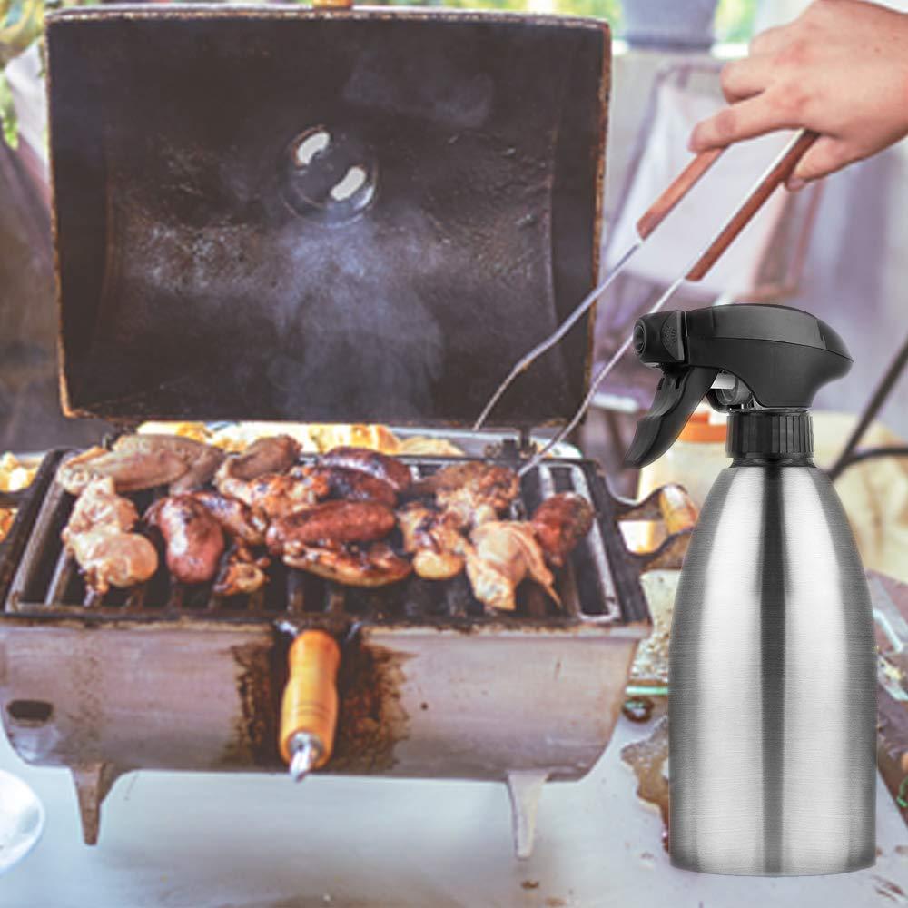 Accmor Olive Oil Sprayer, Vinegar Sprayer Dispenser, Safety Exquisitely Stainless Steel Container Seasoning Kitchenware Tools for BBQ, Cooking, Frying and Grilling (17oz (500ML)) - Image 4