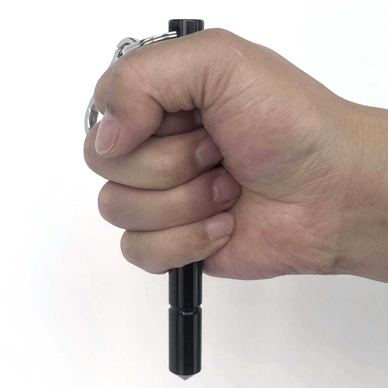 GladTime Kubaton Metal Tactical Keychain Aluminum Safety Keyring Self Defense Weapon with Key Chain Hook 2 Kit - Image 3
