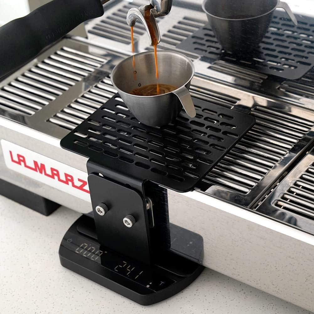 watchget Coffee Weighing Rack Espresso Machine Electronic Scale Weighing Stand Stainless Steel Coffee Scale Rack Stem Waterproof Scale Rod Protection Rack Black - Image 8