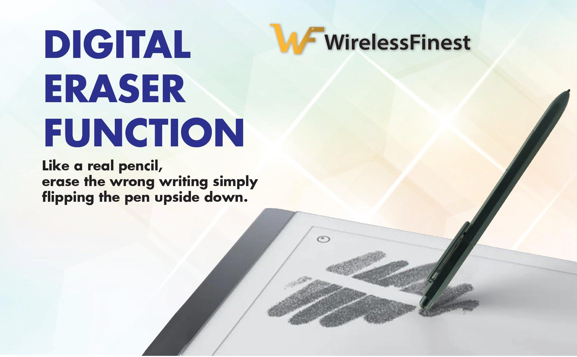 EMR Stylus With Eraser Pencil For Remarkable 2 Pen Wacom One Drawing Tablets Onynx Boox Scribe Supernote EMR Devices + Extra Titanium Alloy Metal Tips Nib + Palm Rejection & Tilt Support+4096 Pressure - Image 4